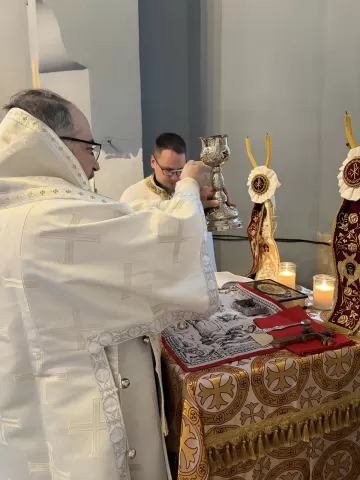 pamaldos Barboros koplyčioje