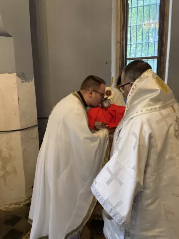 pamaldos Barboros koplyčioje