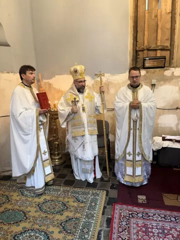 pamaldos Barboros koplyčioje